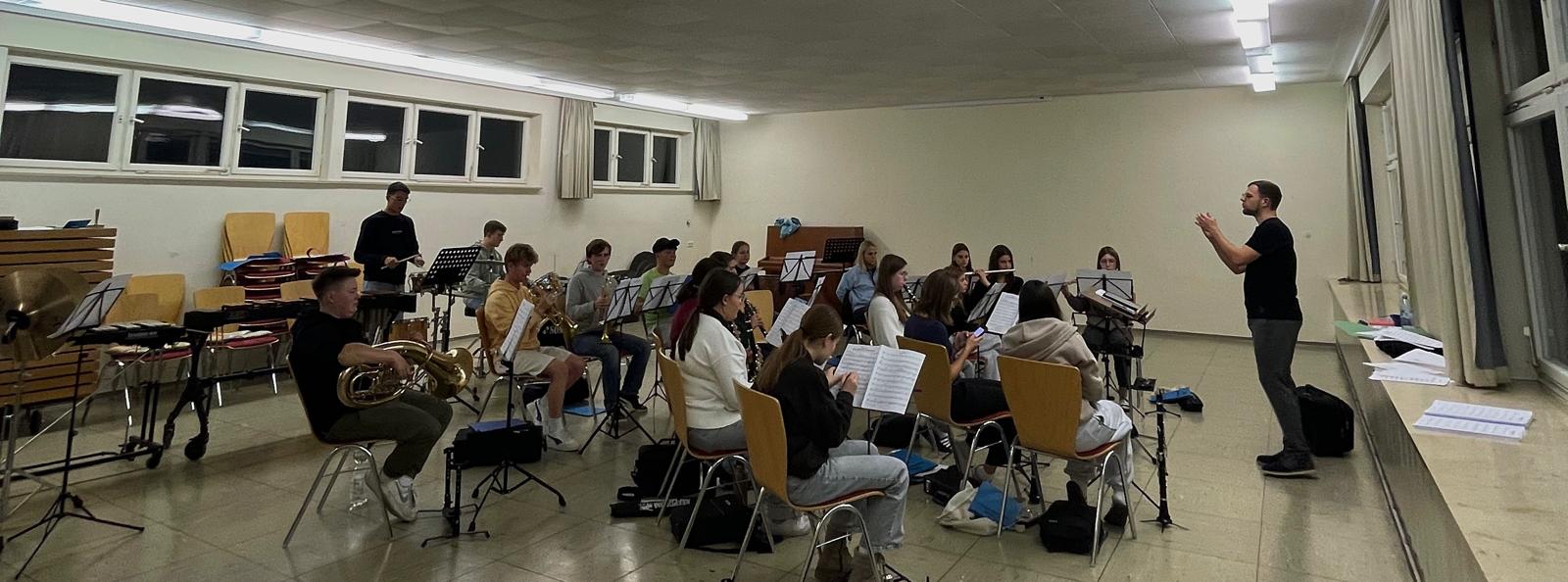 Jugendkapelle bei der Probe